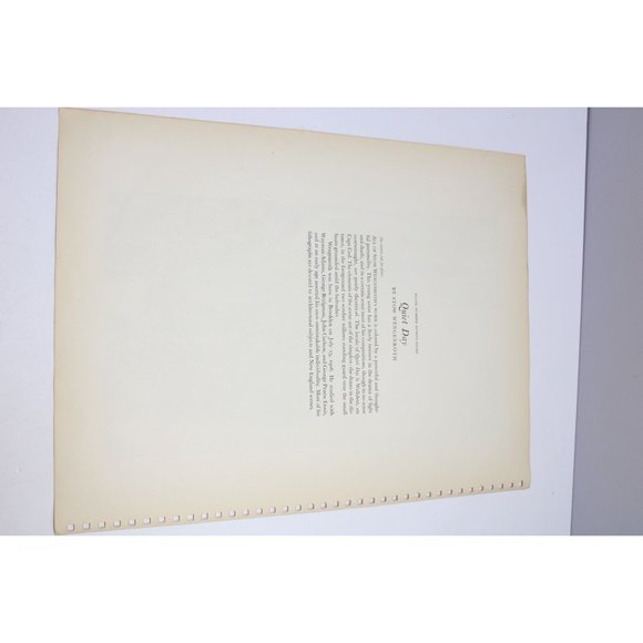 Stow Wengenroth Print Quiet Day Vintage 89031 Landscape Trees Boats River - Picture 5 of 5